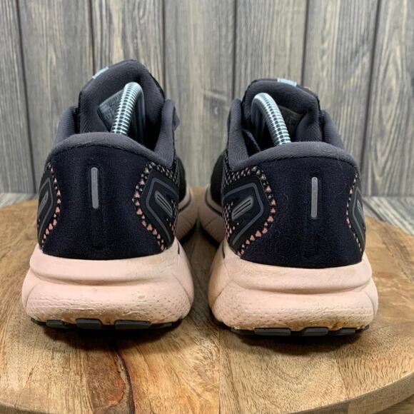 Brooks Ghost 14 Women Running Jogging Walking Sneakers Shoes 11 Black Pink Teal - Picture 5 of 13